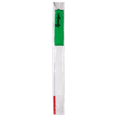 Лента для художественной гимнастики AGR-201 6м, с палочкой 56 см, зеленый